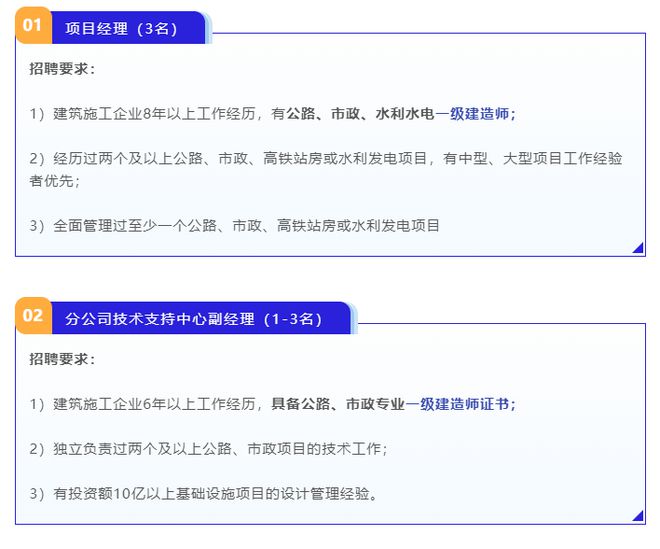 中建三局多岗公开招聘：要求必须持有一级建造师证书上岗 第一张