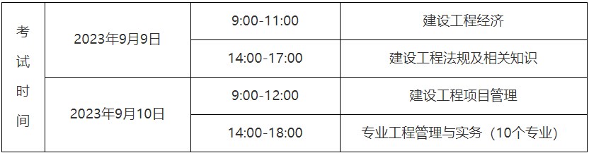 贵州一级建造师考试时间